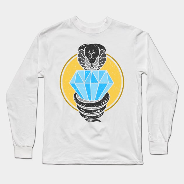 Cobra and Diamond Long Sleeve T-Shirt by Shankara